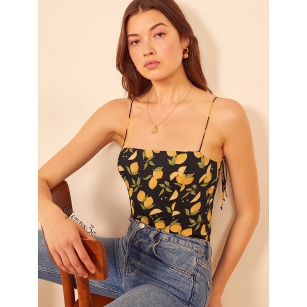 Reformation Meyer Top || Lemon Drop